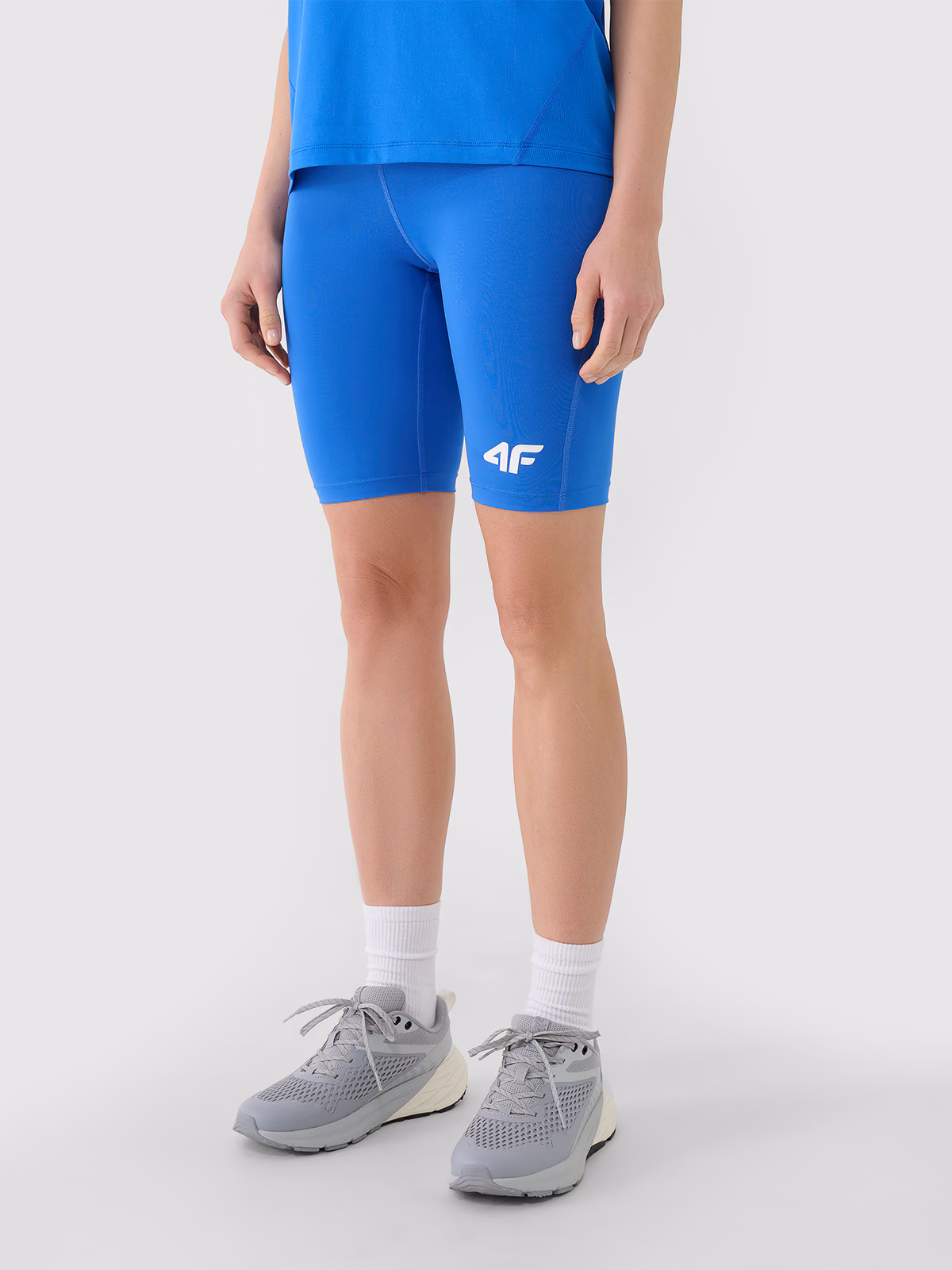 Legginsy kolarki treningowe damskie - niebieskie