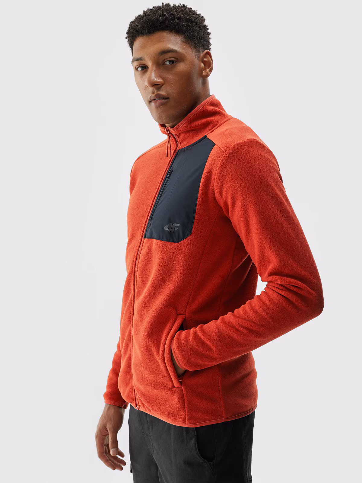 Polar ze stójką regular męski - czarny