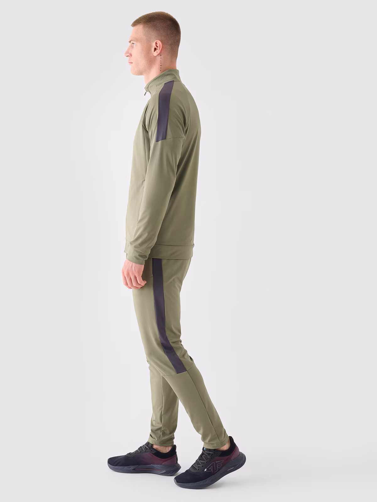 Spodnie treningowe szybkoschnące męskie - czerwone