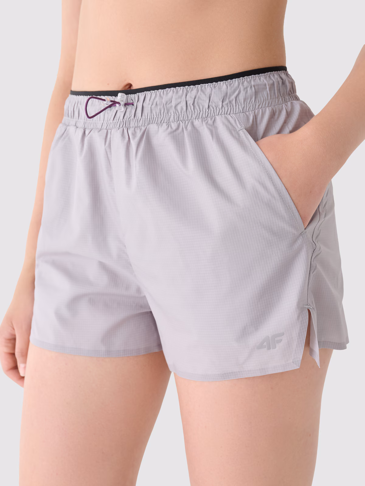 Spodenki do biegania szybkoschnące damskie - fioletowe