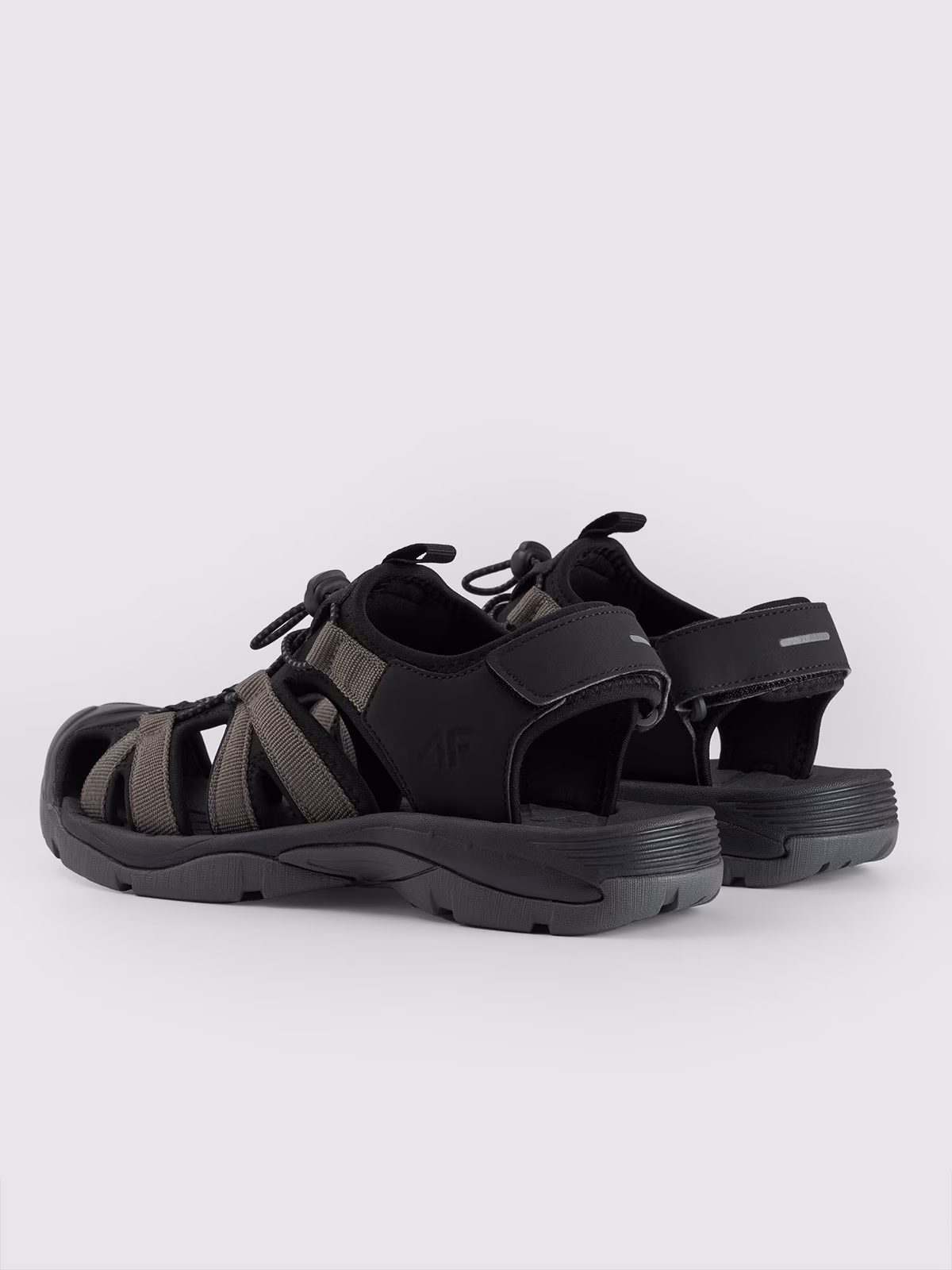 Sandały z zakrytymi palcami męskie - szare