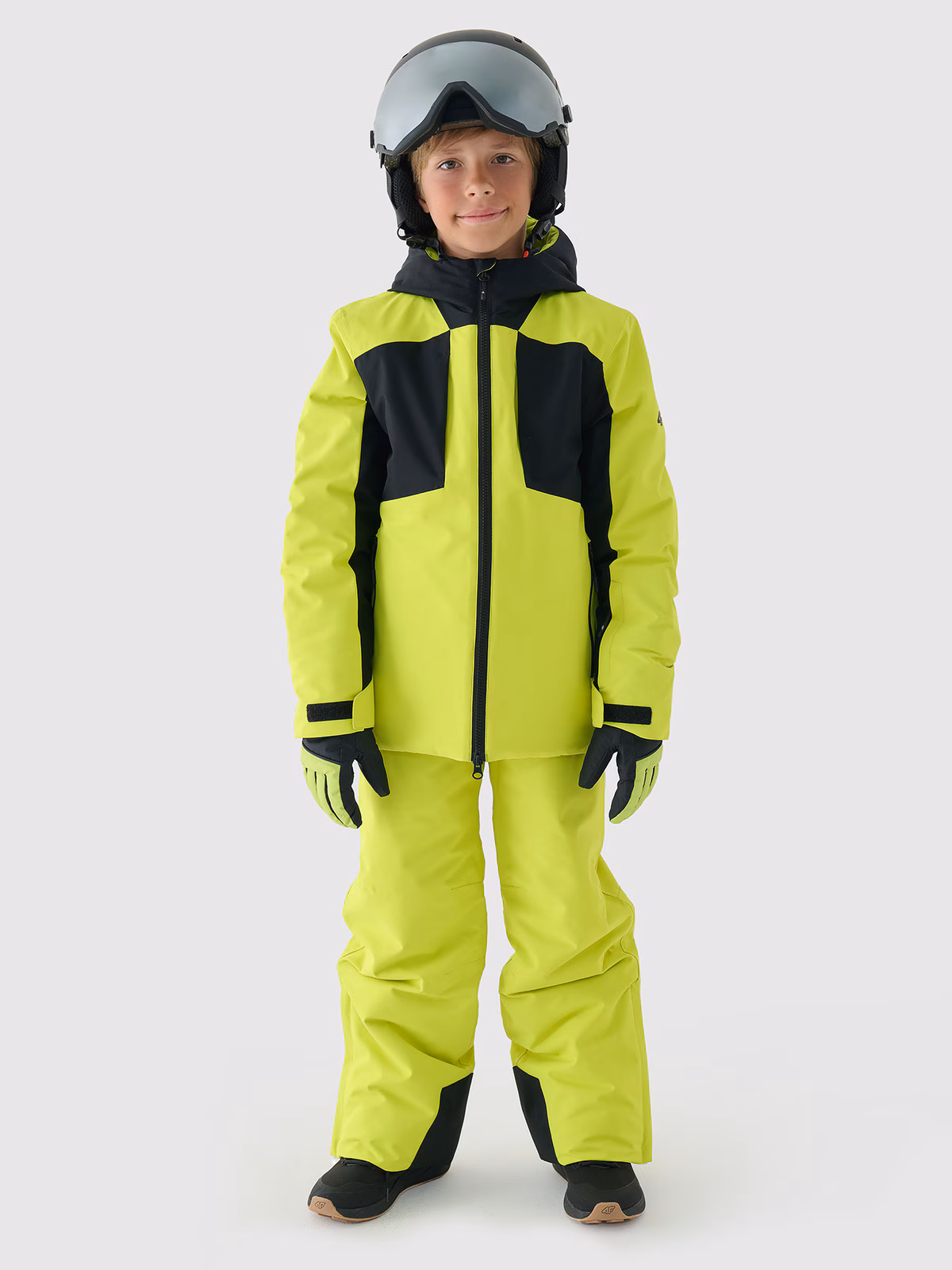 Kurtka narciarska membrana 8000 chłopięca - czarna