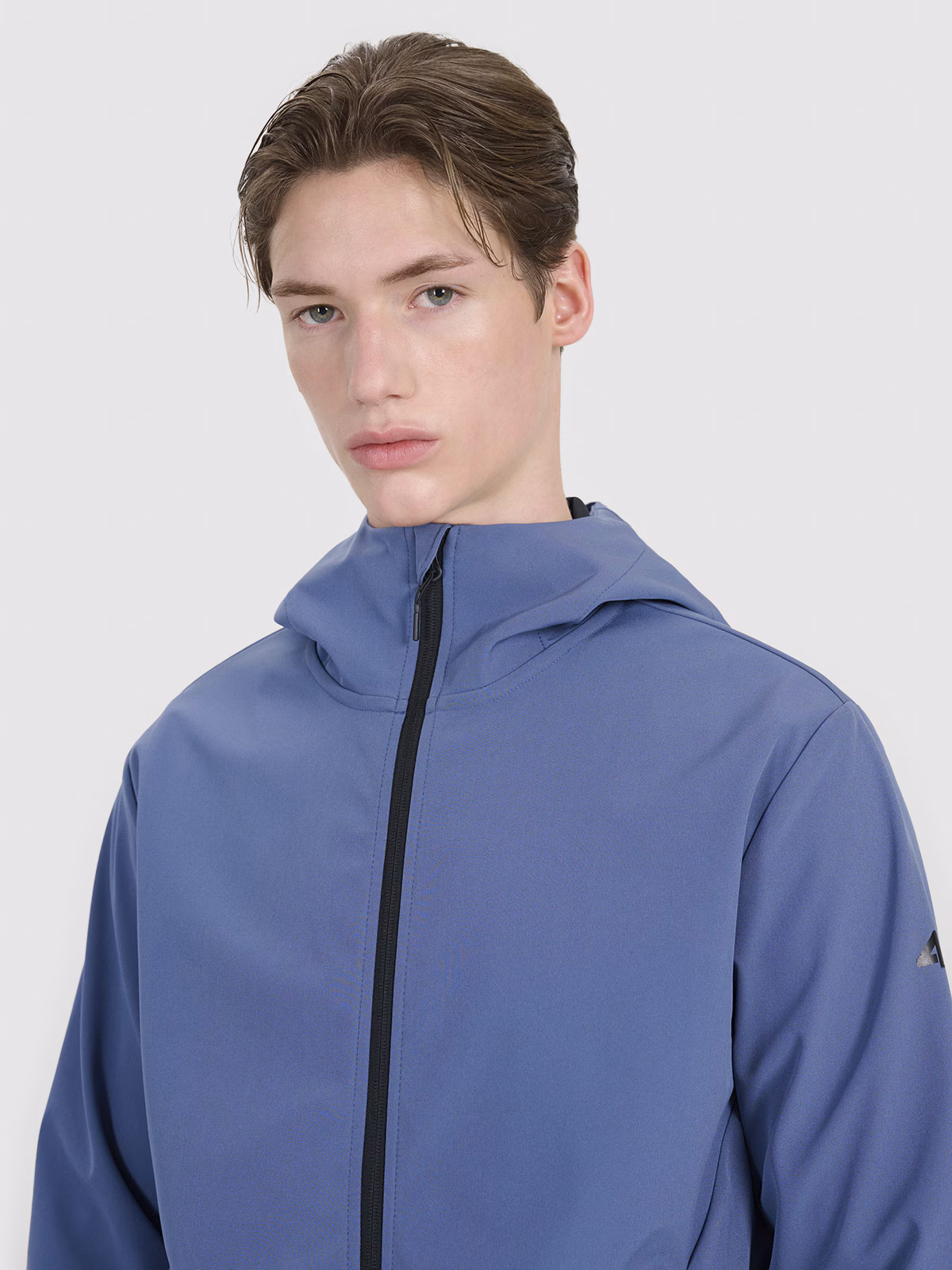 Kurtka softshell wiatroodporna membrana 5000 męska - czarna