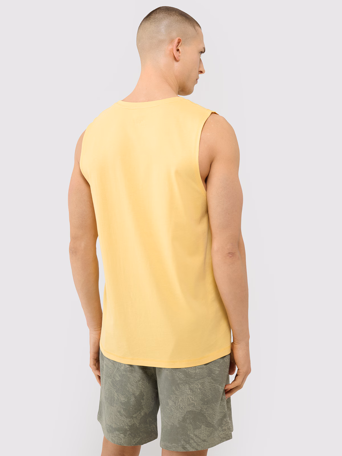Tank top oversize męski - beżowy