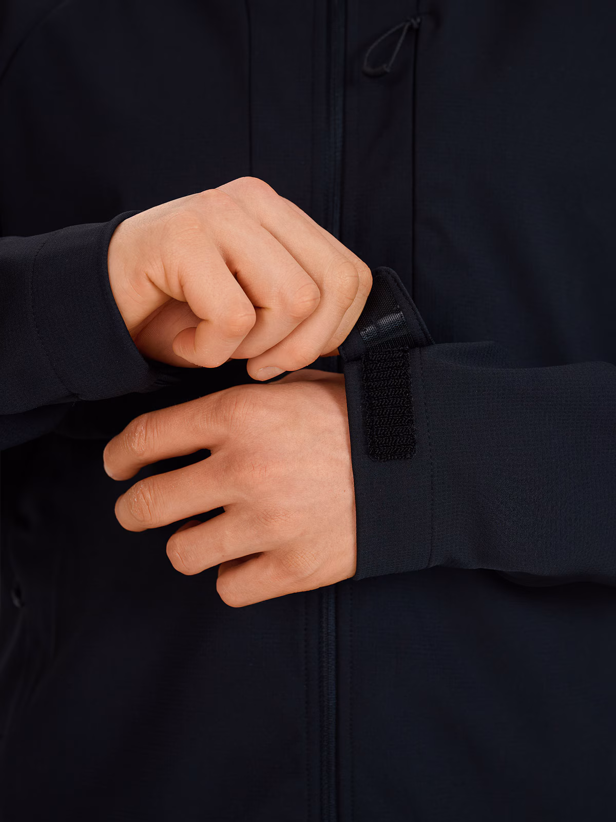 Kurtka softshell wiatroodporna membrana 10000 męska - granatowa