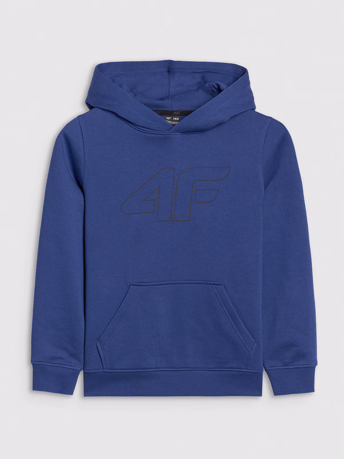 Bluza dresowa nierozpinana z kapturem chłopięca - czarna