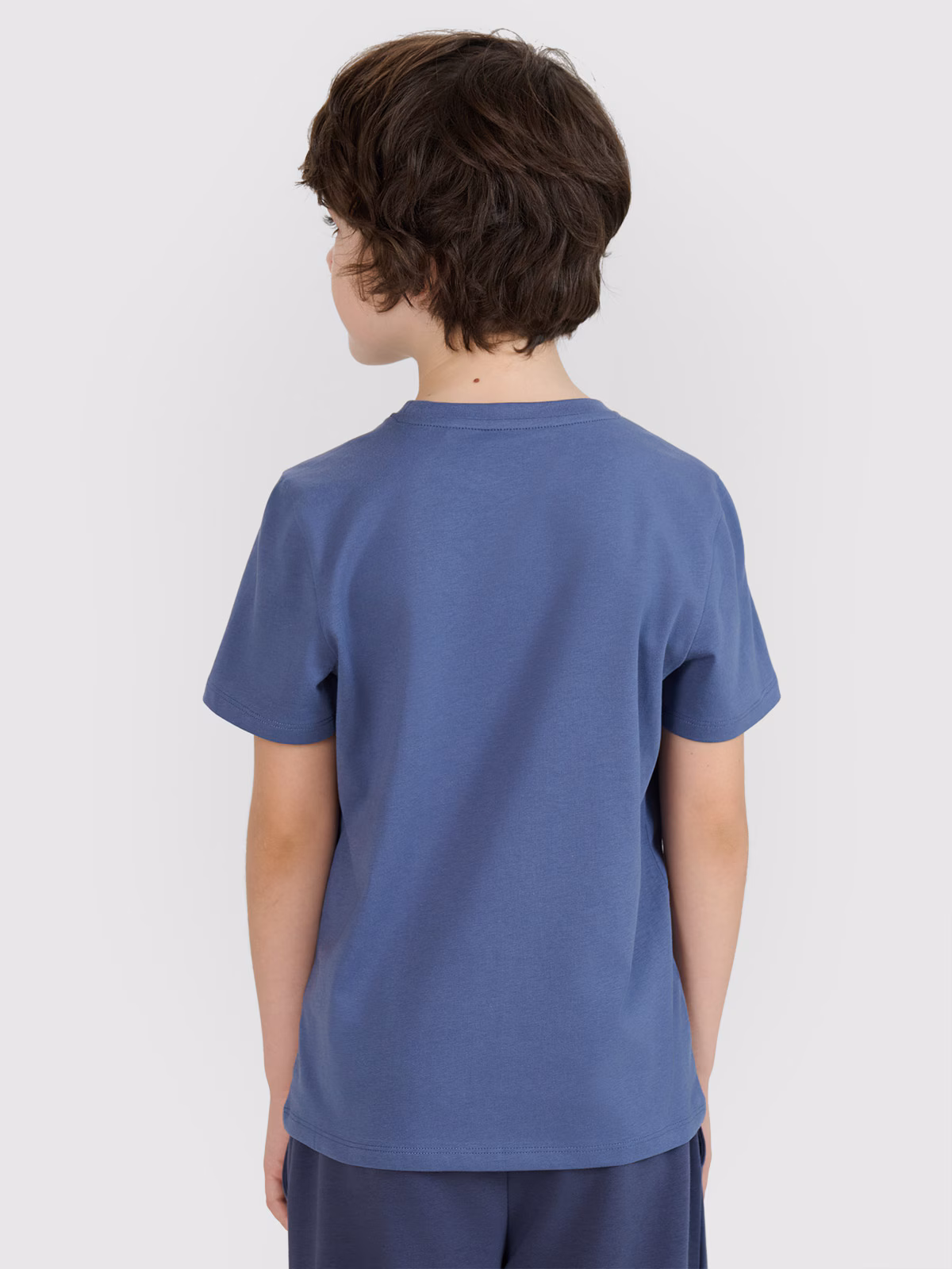 T-shirt z nadrukiem chłopięcy - niebieski