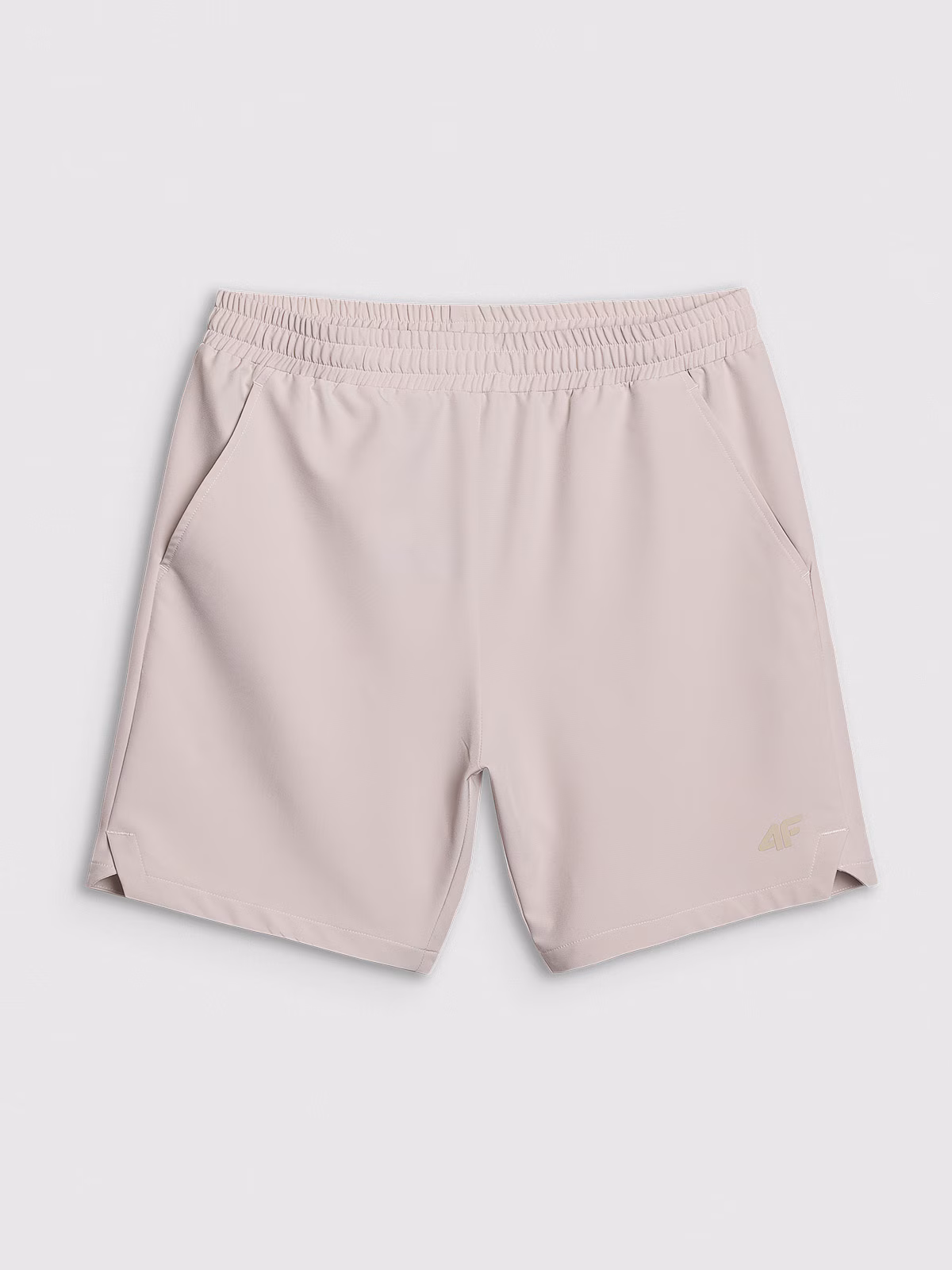 Spodenki treningowe szybkoschnące męskie - beżowe