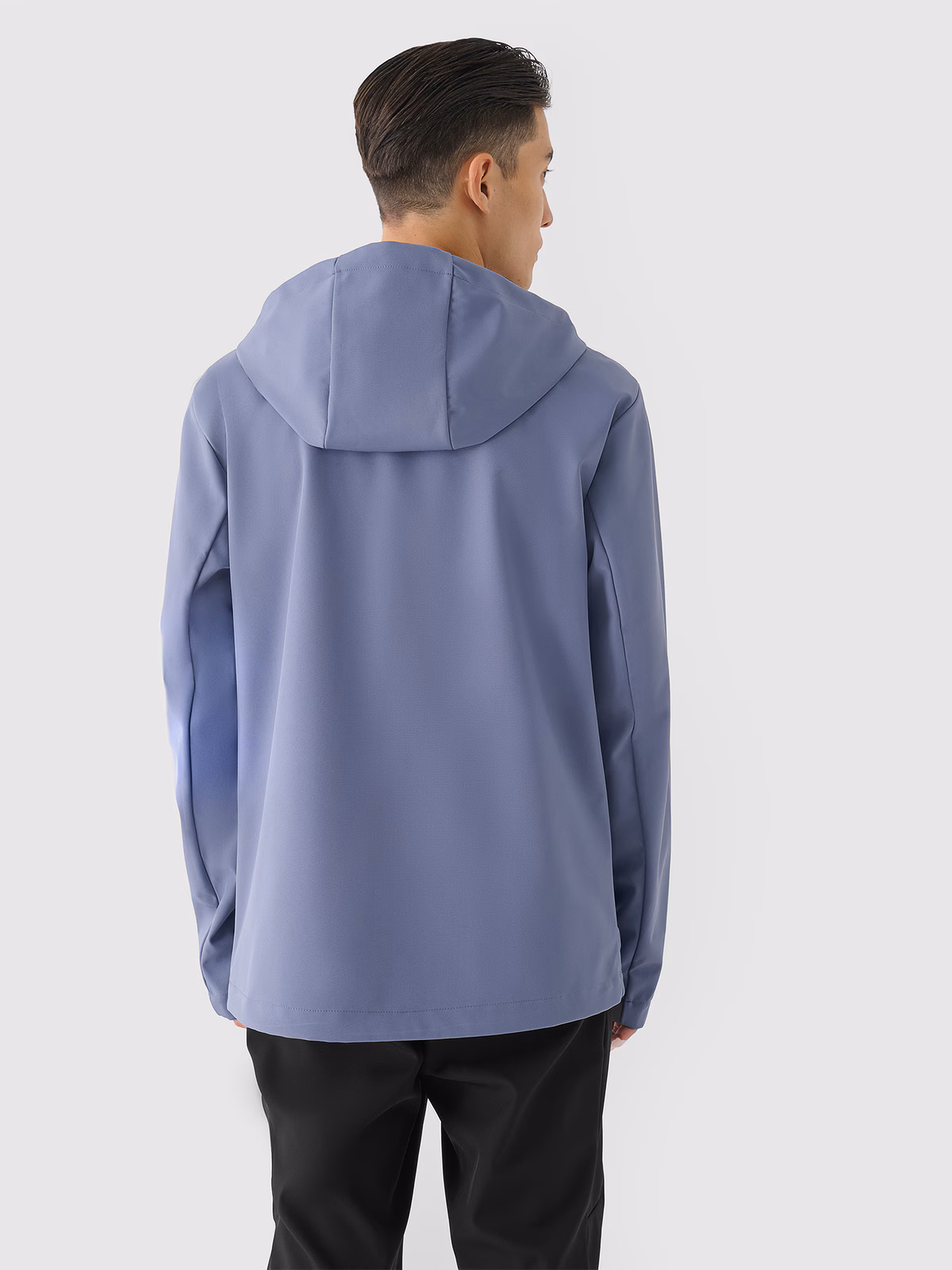 Kurtka softshell wiatroodporna membrana 8000 męska - niebieska