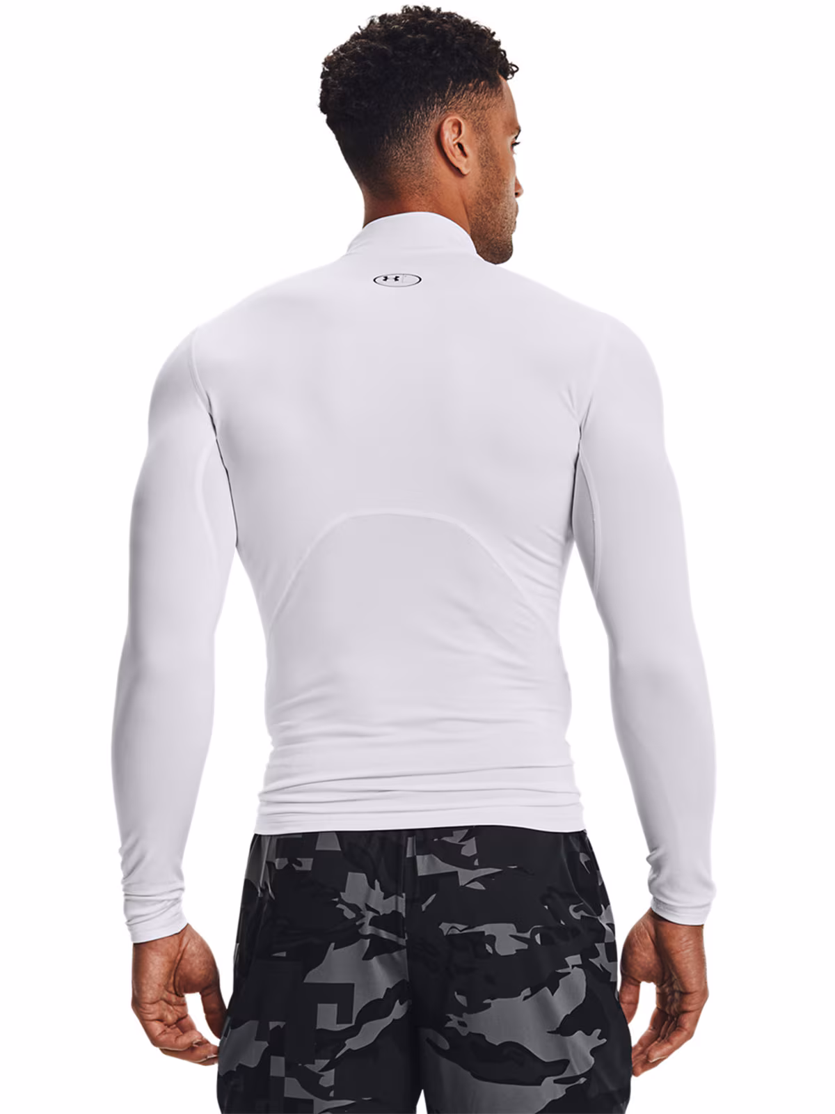 Longsleeve treningowy męski Under Armour UA Cg Armour Comp Mock - czarny