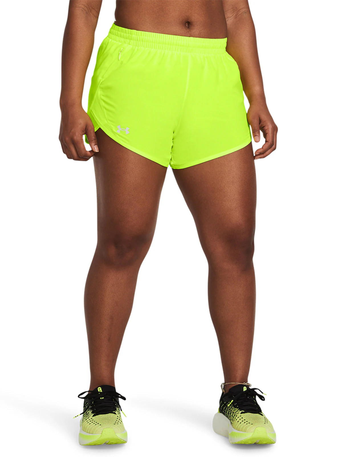 Spodenki do biegania damskie Under Armour UA Fly By 3'' Shorts - szare