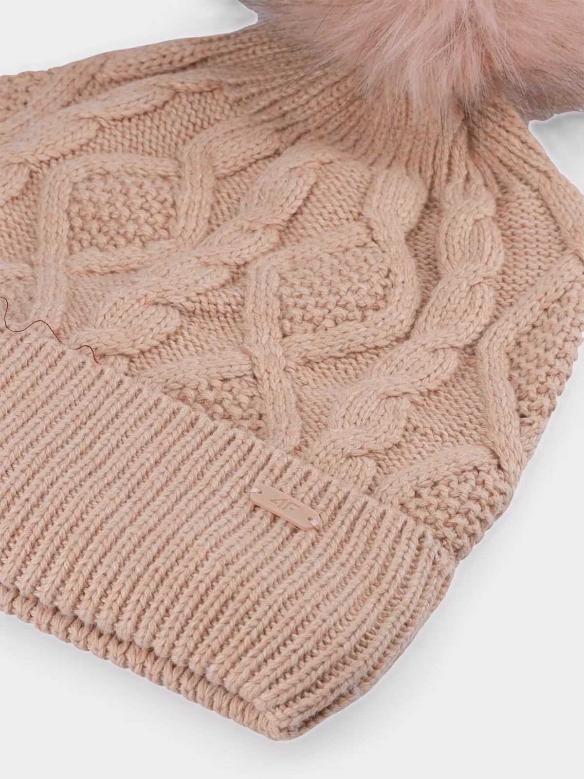 Czapka zimowa damska - różowa