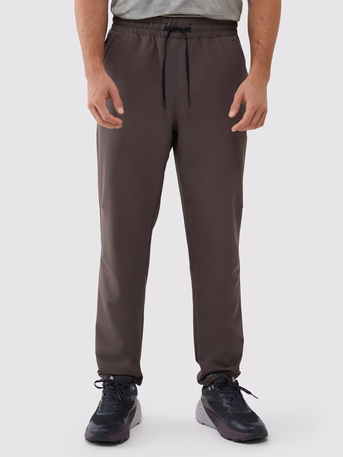 Spodnie treningowe szybkoschnące męskie - czarne