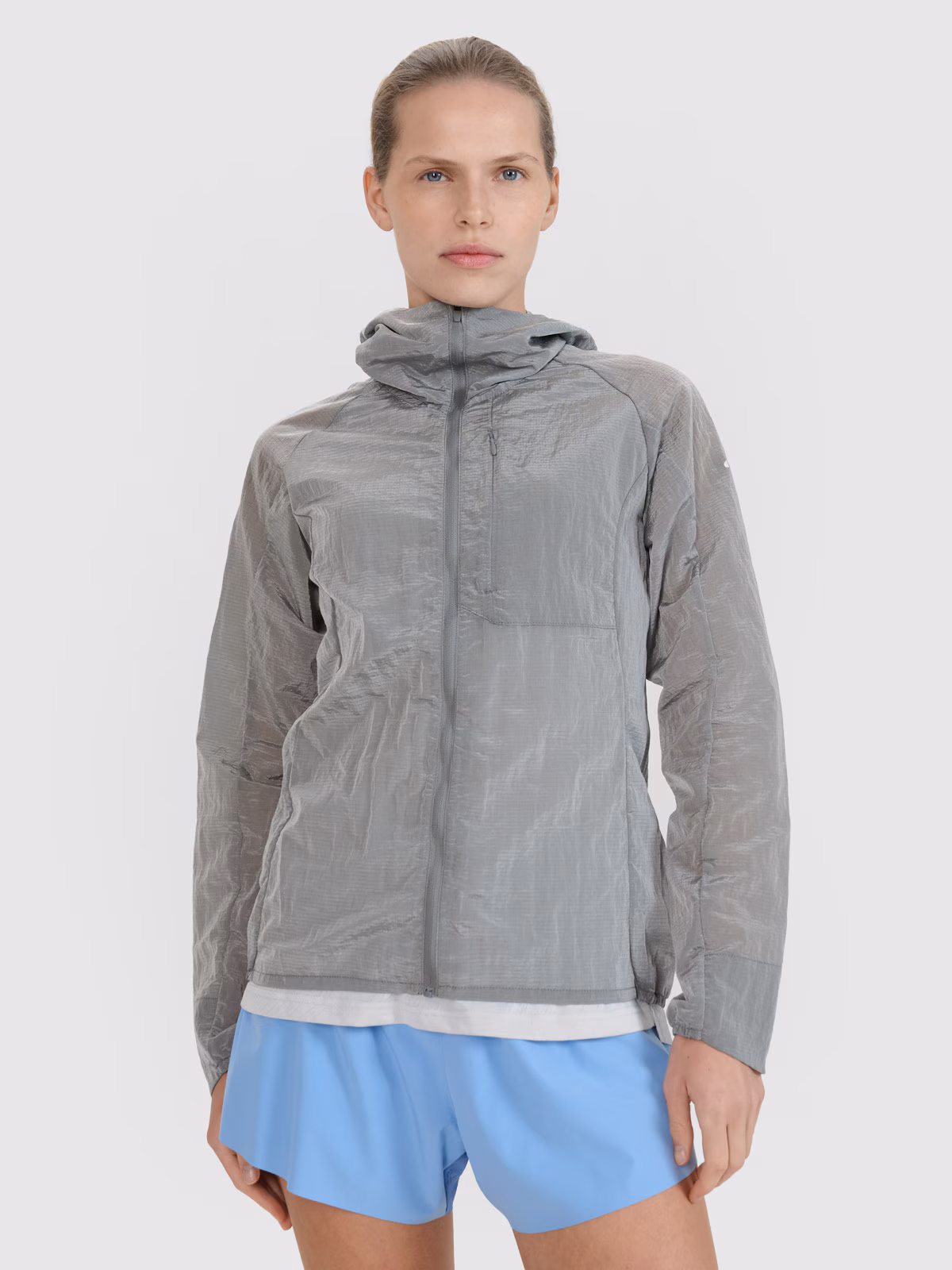 Kurtka do biegania Ultralight damska - szara