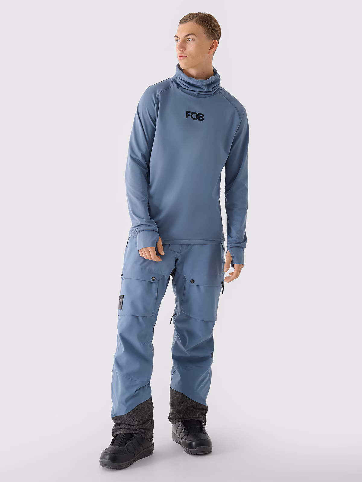 Bielizna termiczna drapana (góra) męska - czarna