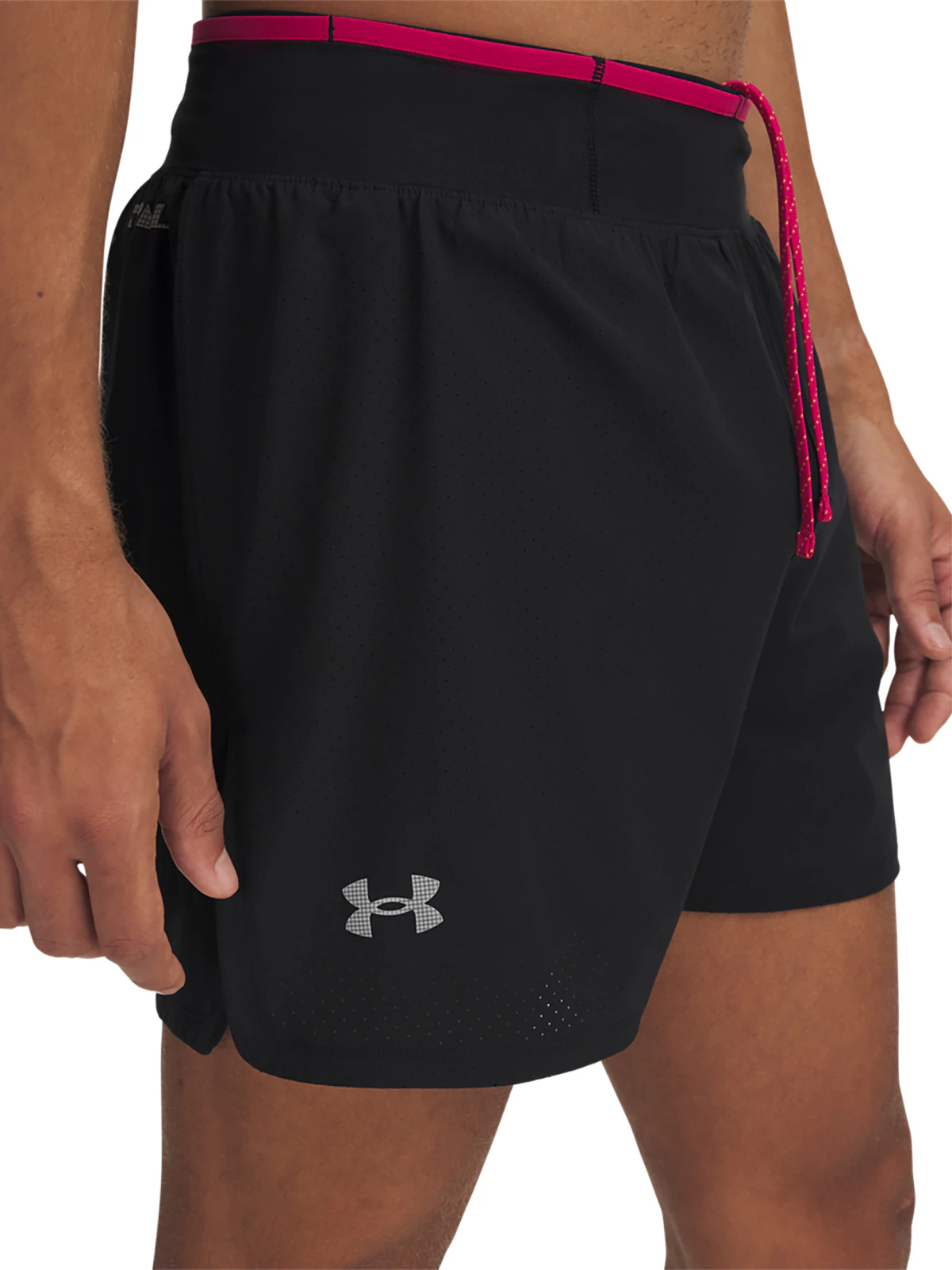 Spodenki do biegania męskie Under Armour UA Trail Run Launch Shorts - czarne