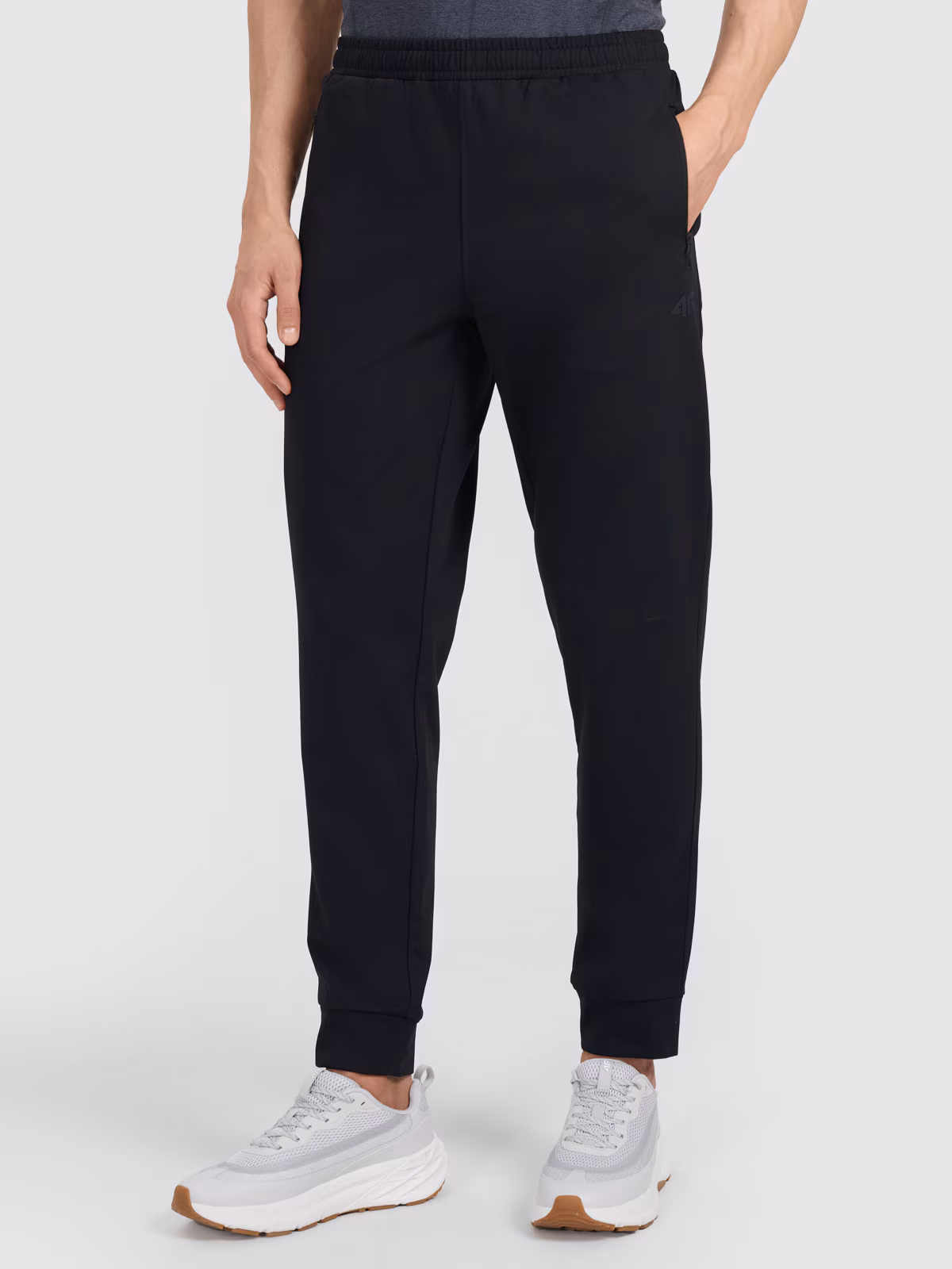 Spodnie treningowe szybkoschnące męskie - czarne