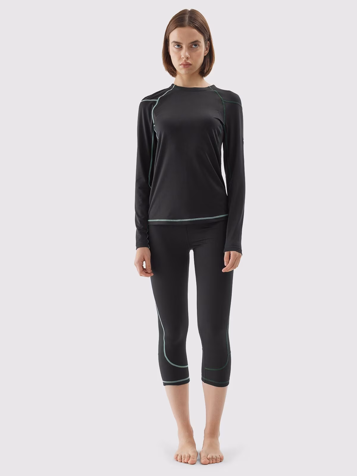 Bielizna termoaktywna skiturowa (góra) damska - czarna