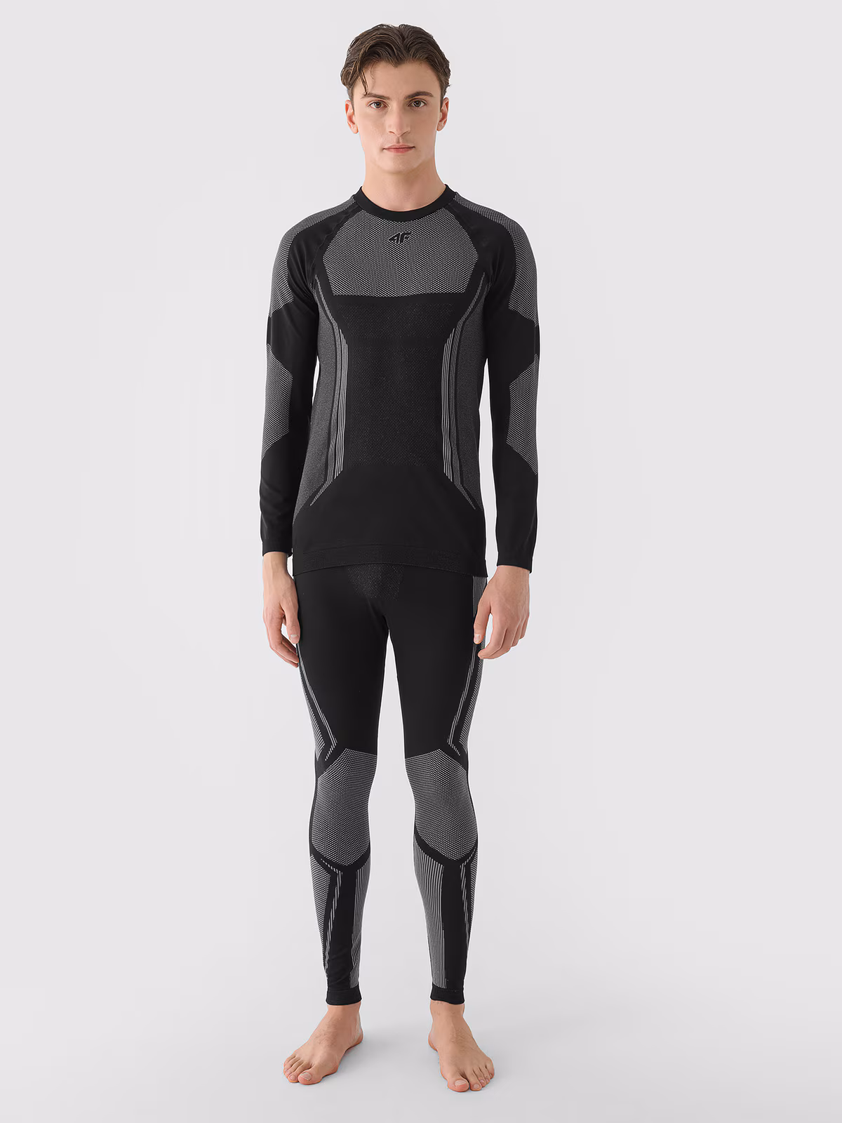 Bielizna termoaktywna bezszwowa (dół) męska - czerwona