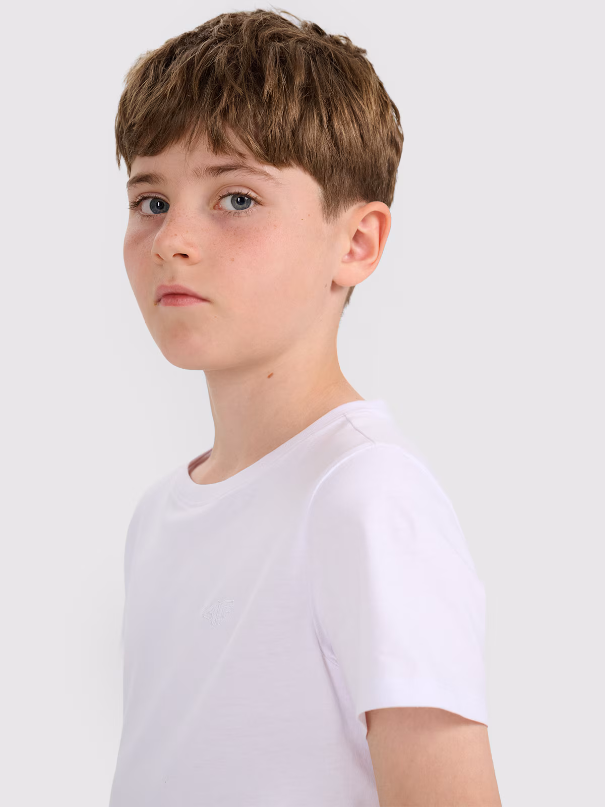 T-shirt gładki chłopięcy - czarny