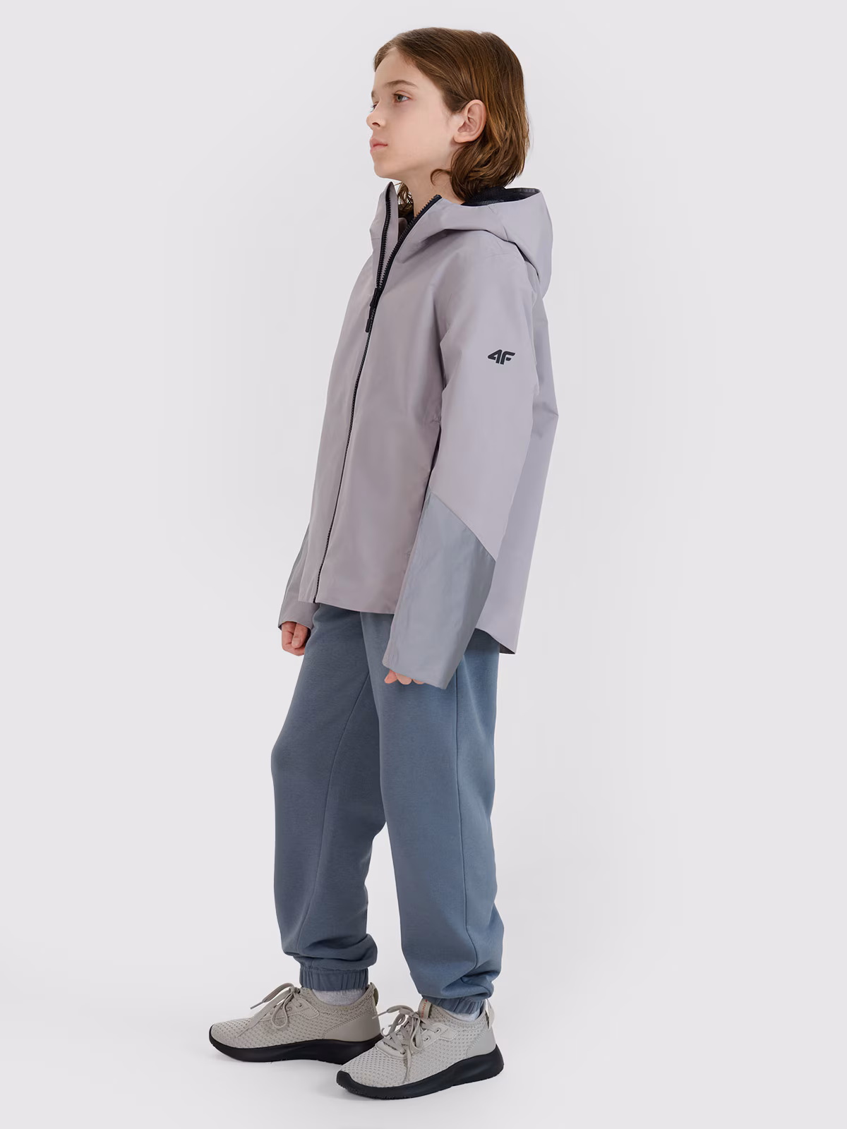 Kurtka przejściowa membrana 5000 dziecięca - szara