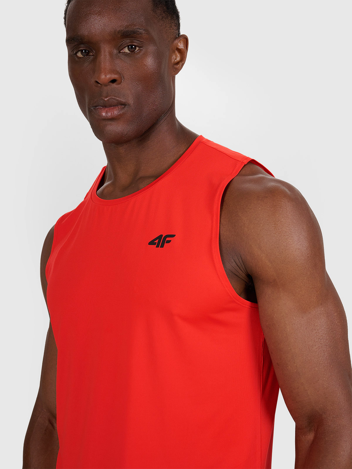 Tank top treningowy szybkoschnący męski - zielony