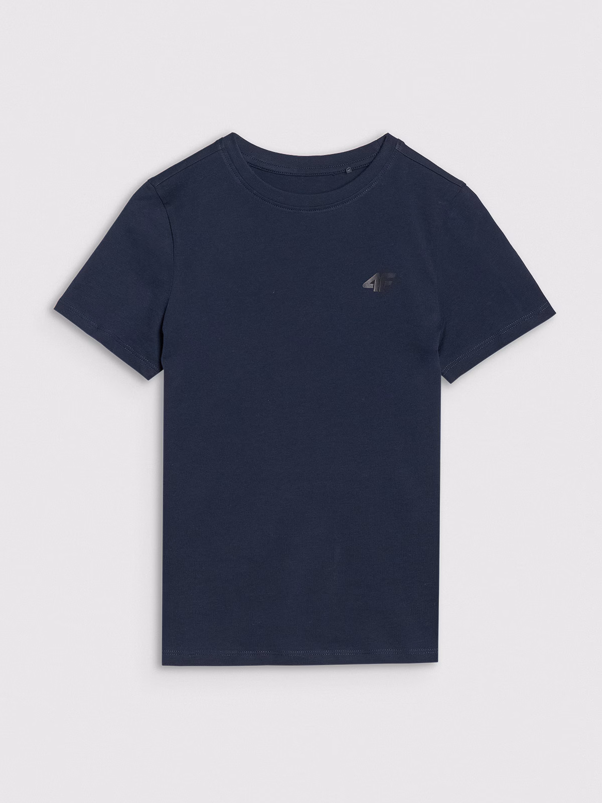 T-shirt regular gładki chłopięcy - czerwony