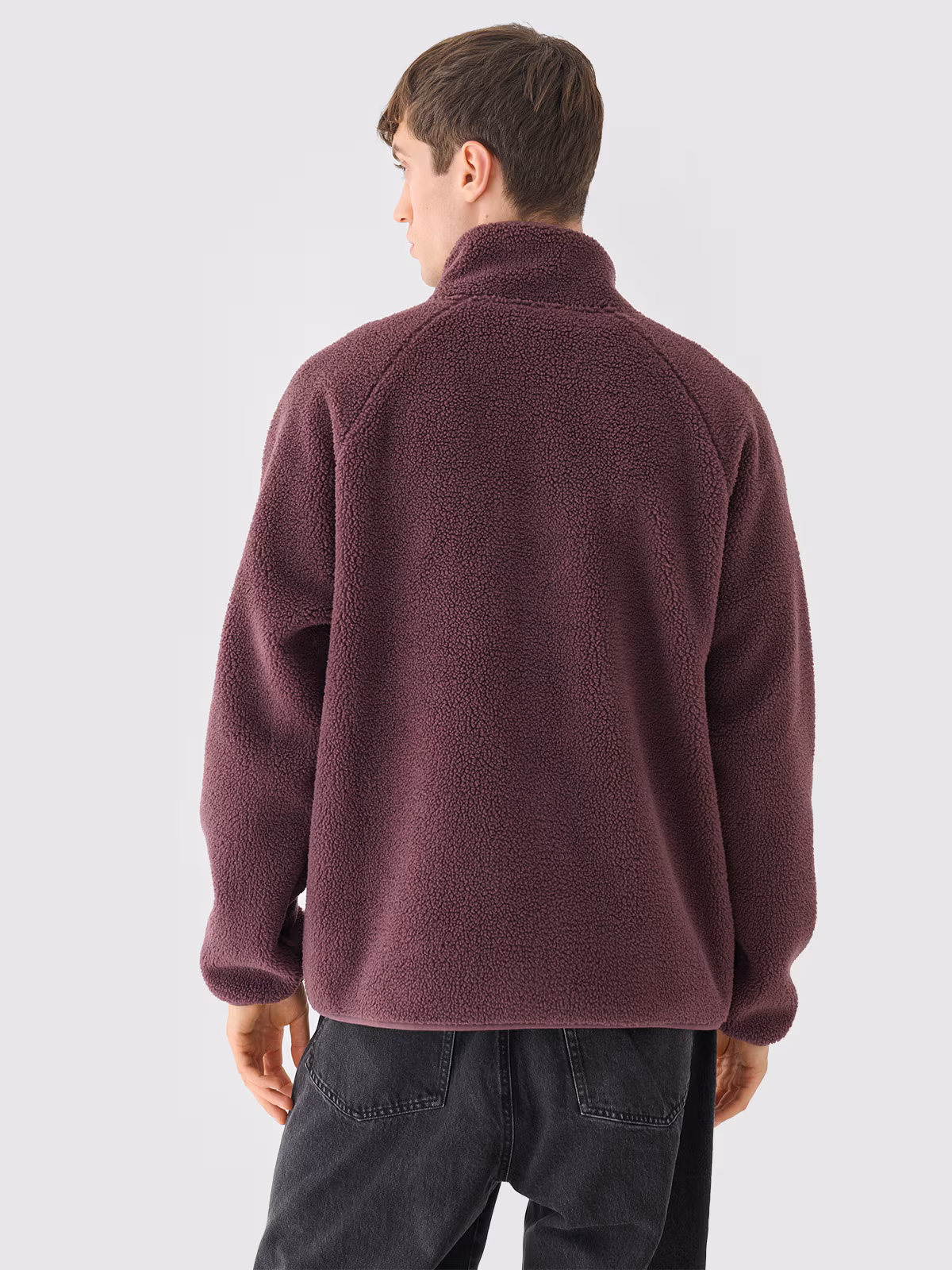 Polar sherpa rozpinany ze stójką męski Outhorn - czerwony