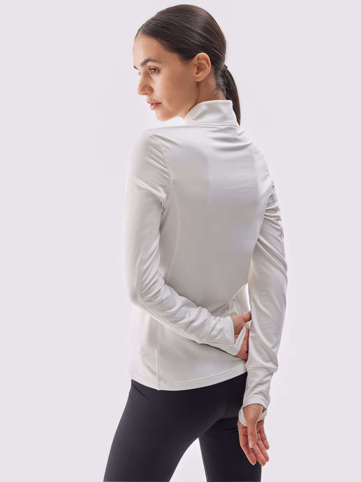 Bielizna termiczna drapana (góra) damska - czarna