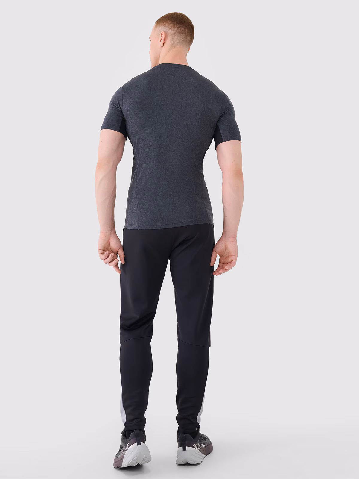 Spodnie treningowe szybkoschnące męskie - czarne