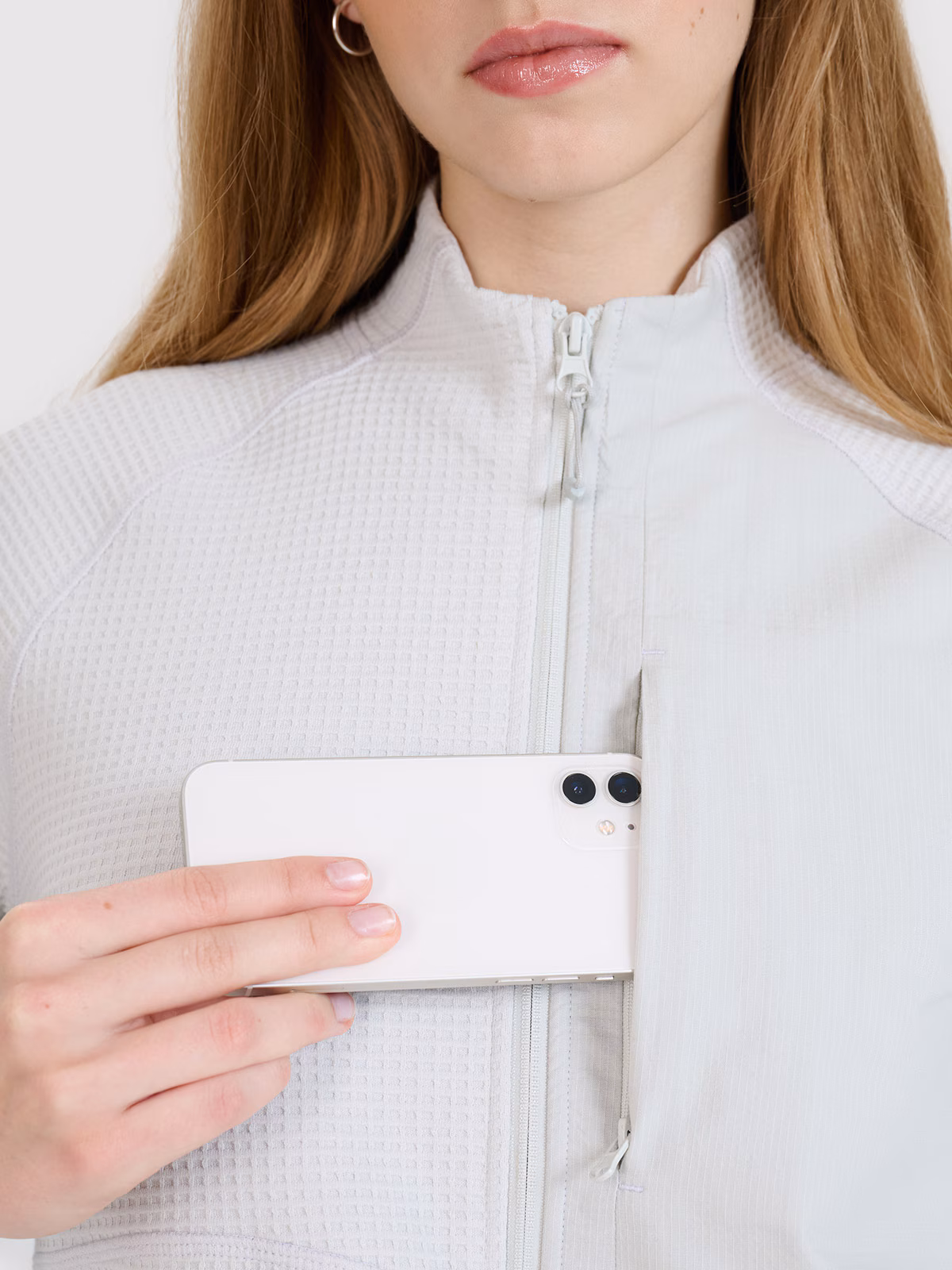 Bluza dresowa rozpinana bez kaptura damska - szara