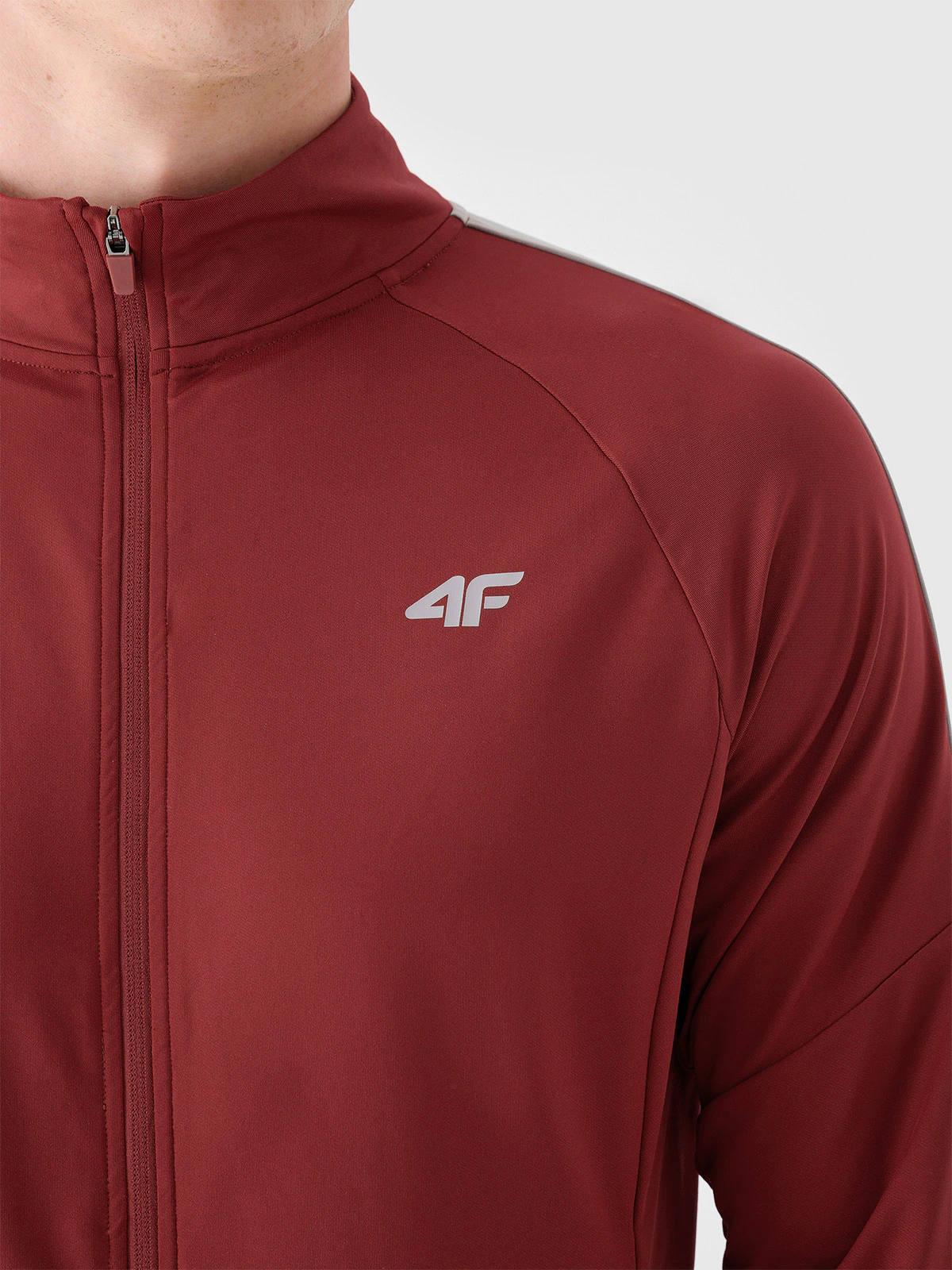 Bluza treningowa szybkoschnąca męska - czerwona