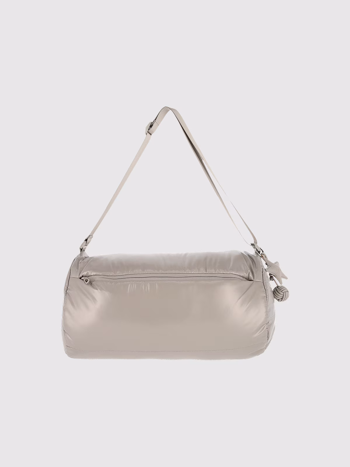 Torba barrel bag na ramię - beżowa