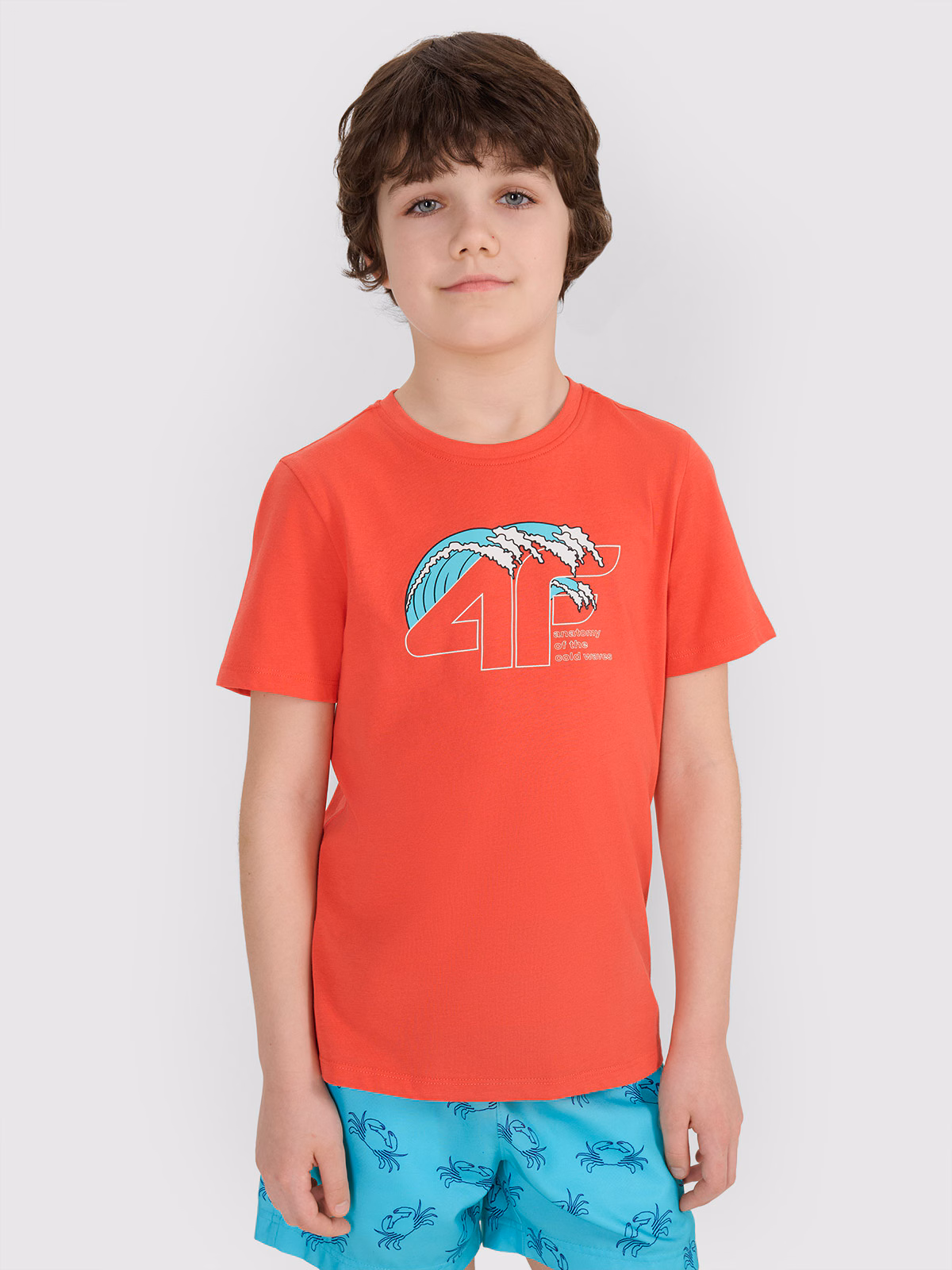 T-shirt regular z nadrukiem chłopięcy - zielony