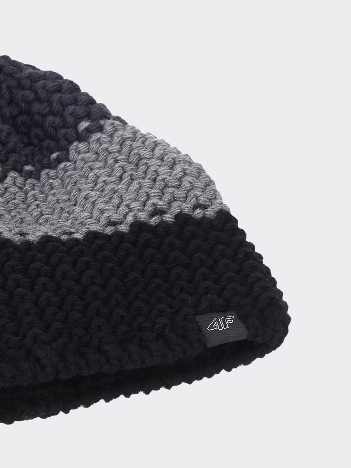 Czapka zimowa z pomponem męska - niebieska