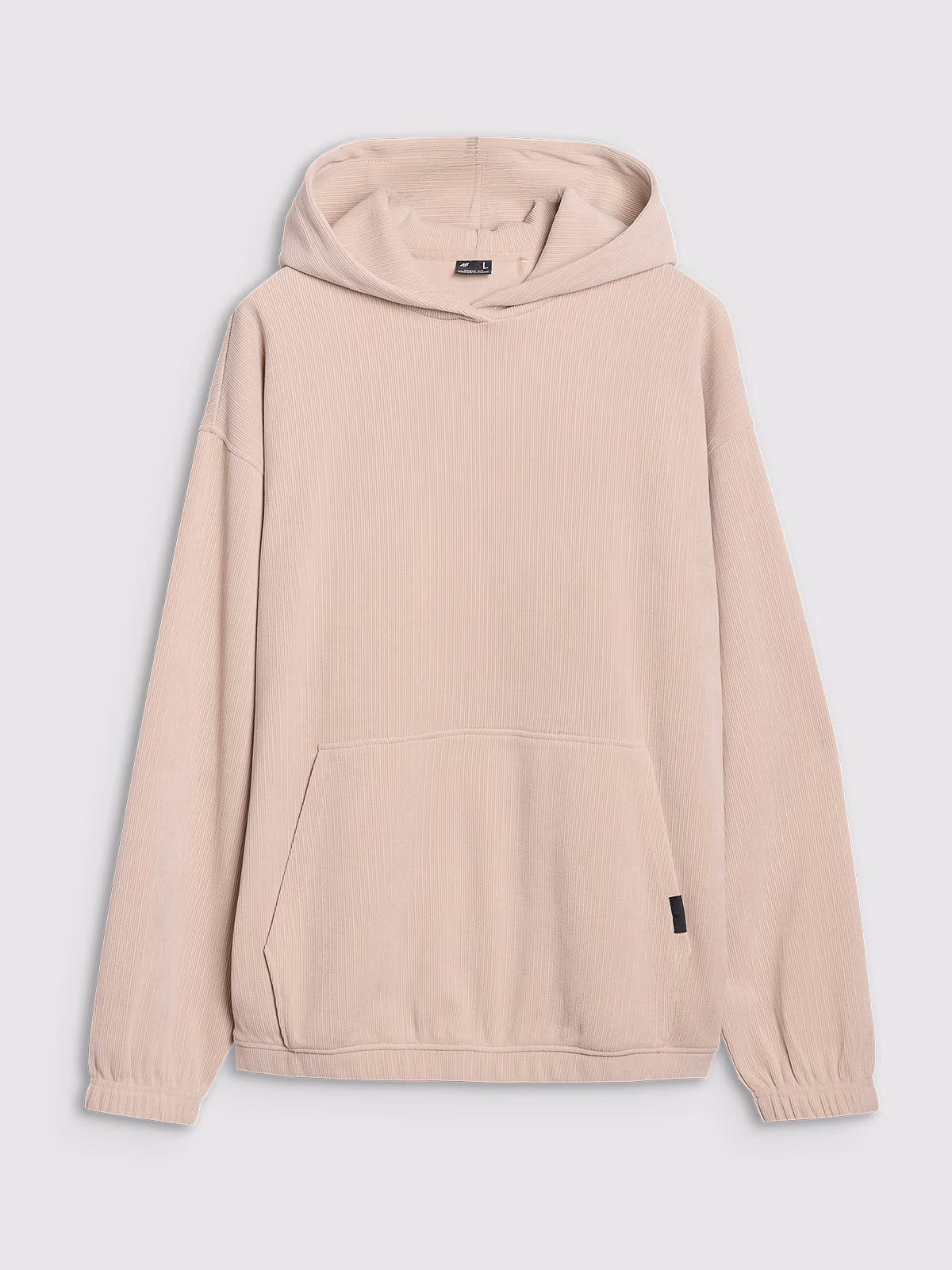 Bluza dresowa nierozpinana z kapturem męska - szara