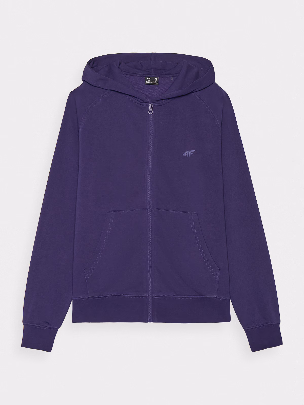 Bluza dresowa rozpinana z kapturem damska - granatowa