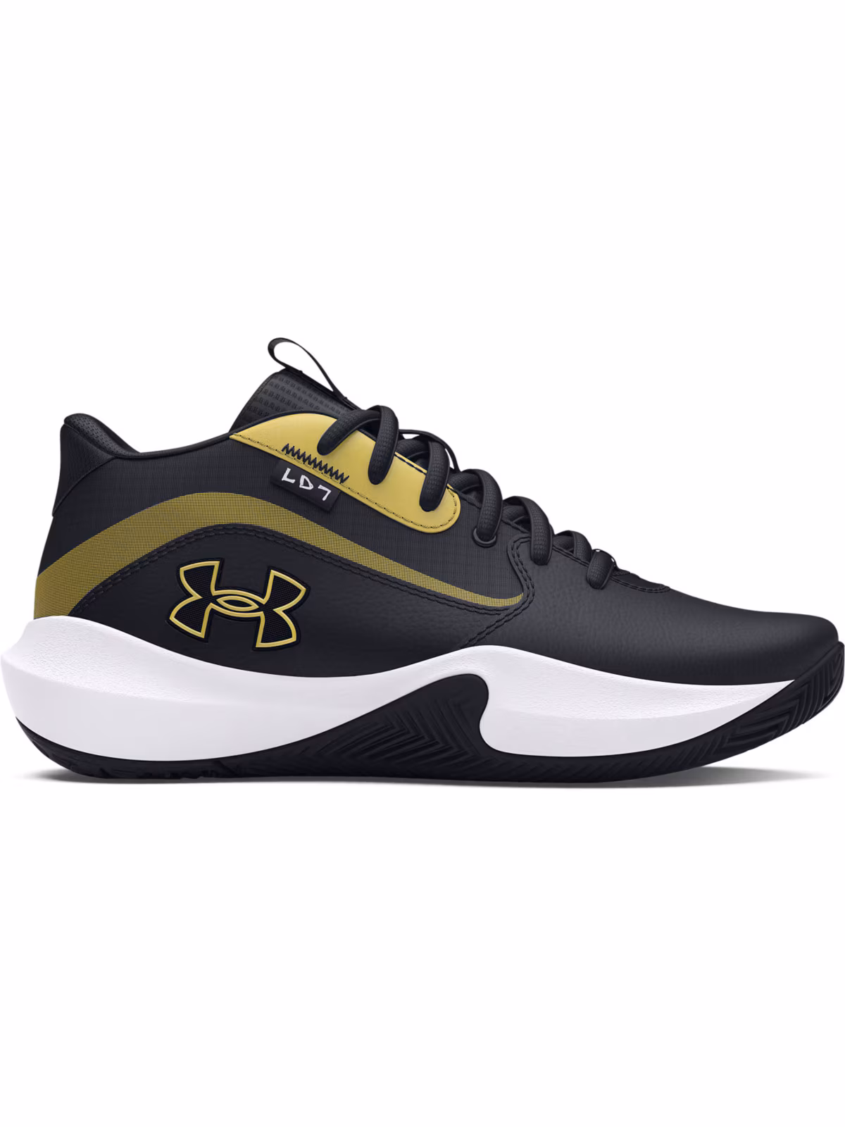 Buty do koszykówki dziecięce Under Armour UA Gs Lockdown 7 - niebieskie