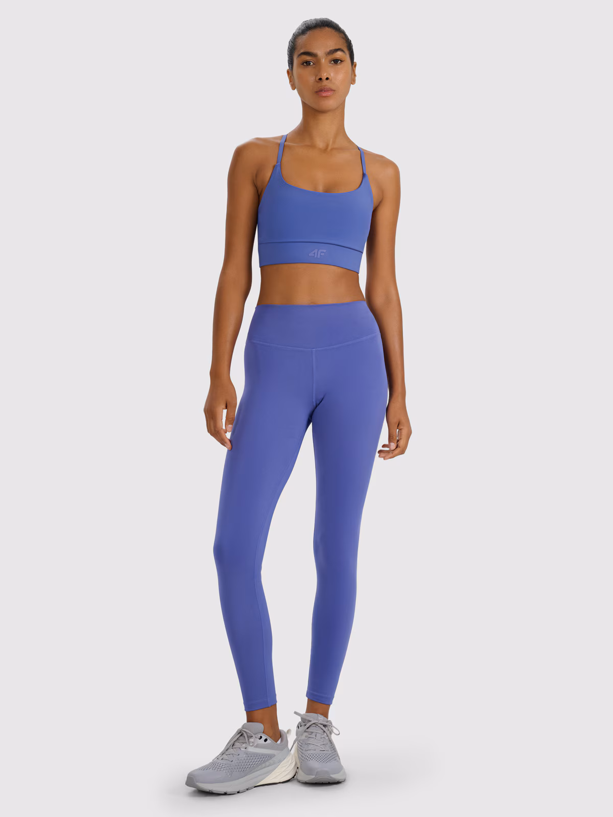 Legginsy treningowe szybkoschnące damskie - granatowe