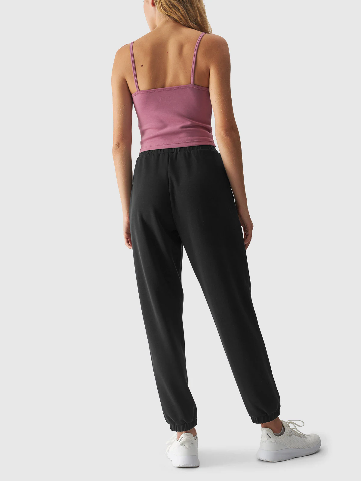 Spodnie dresowe z modalem damskie - fioletowe