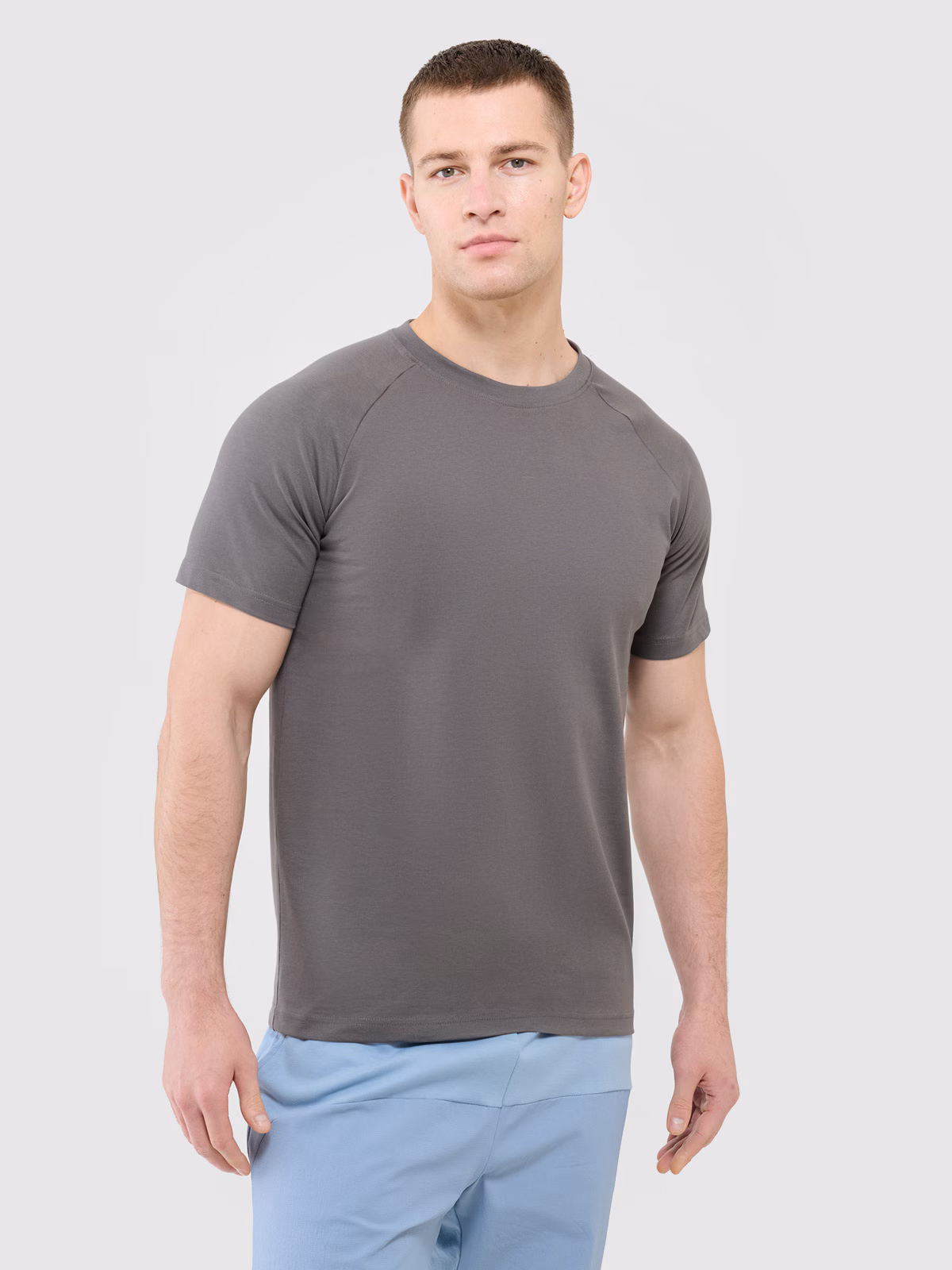 T-shirt regular męski Outhorn - beżowy