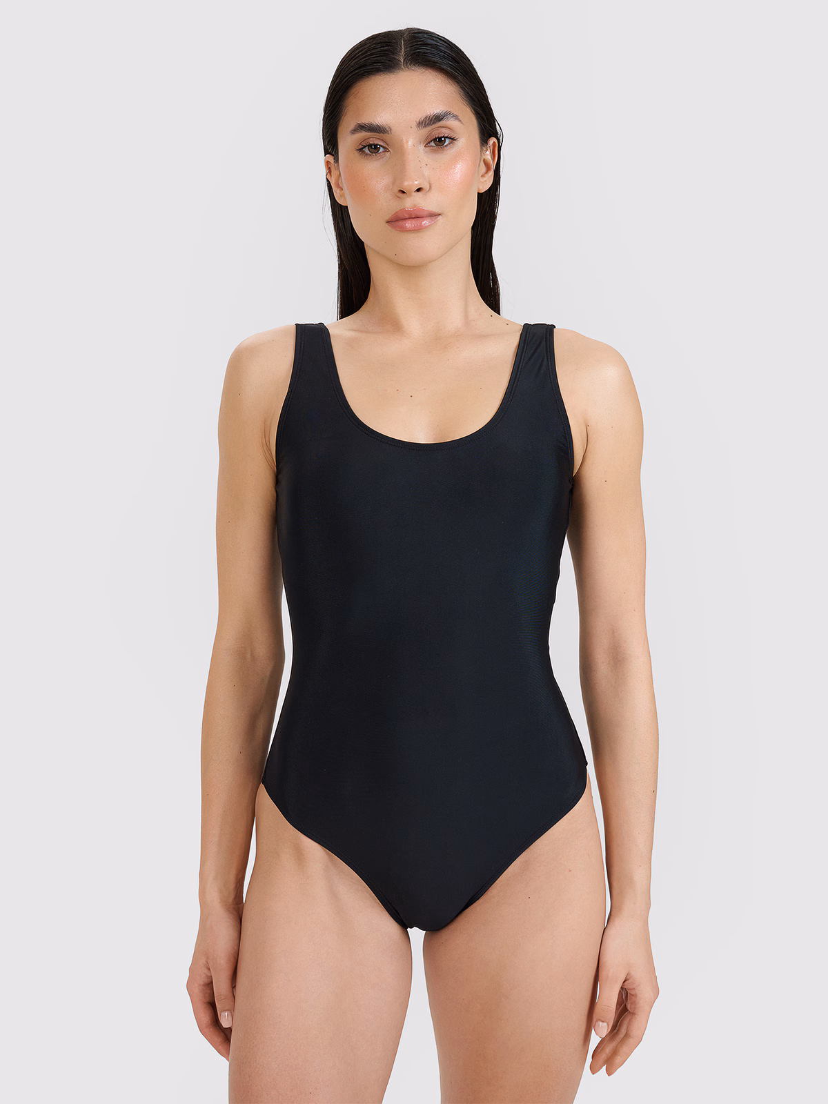 Kostium kąpielowy jednoczęściowy damski - czarny