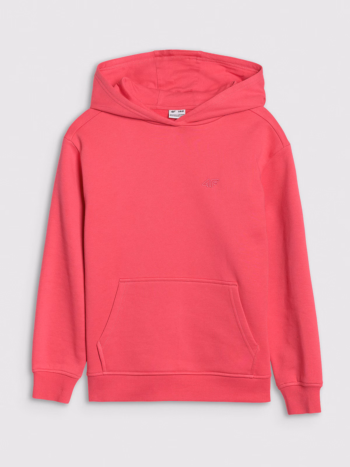 Bluza dresowa nierozpinana z kapturem dziewczęca - fioletowa