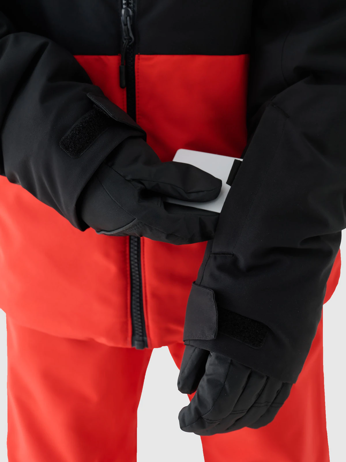 Kurtka narciarska membrana 5000 chłopięca - czerwona