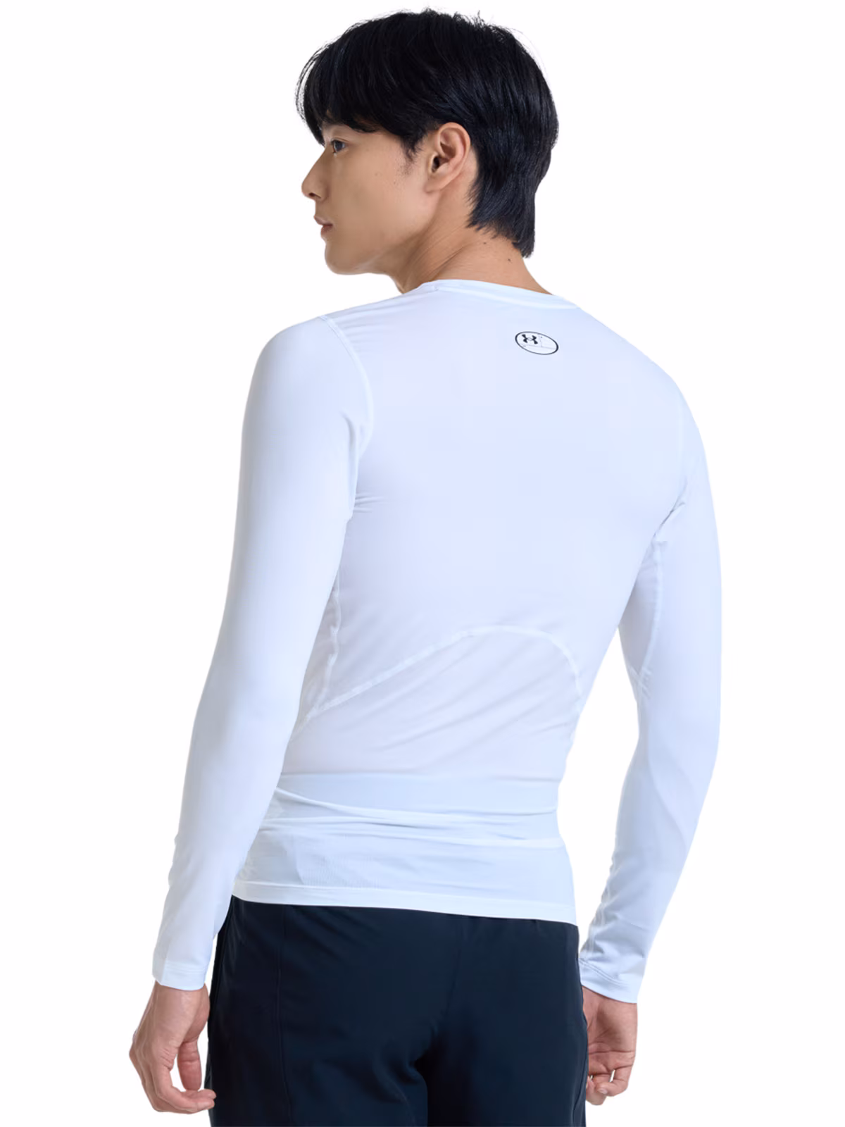Longsleeve treningowy męski Under Armour UA Hg Armour Comp Ls - biały