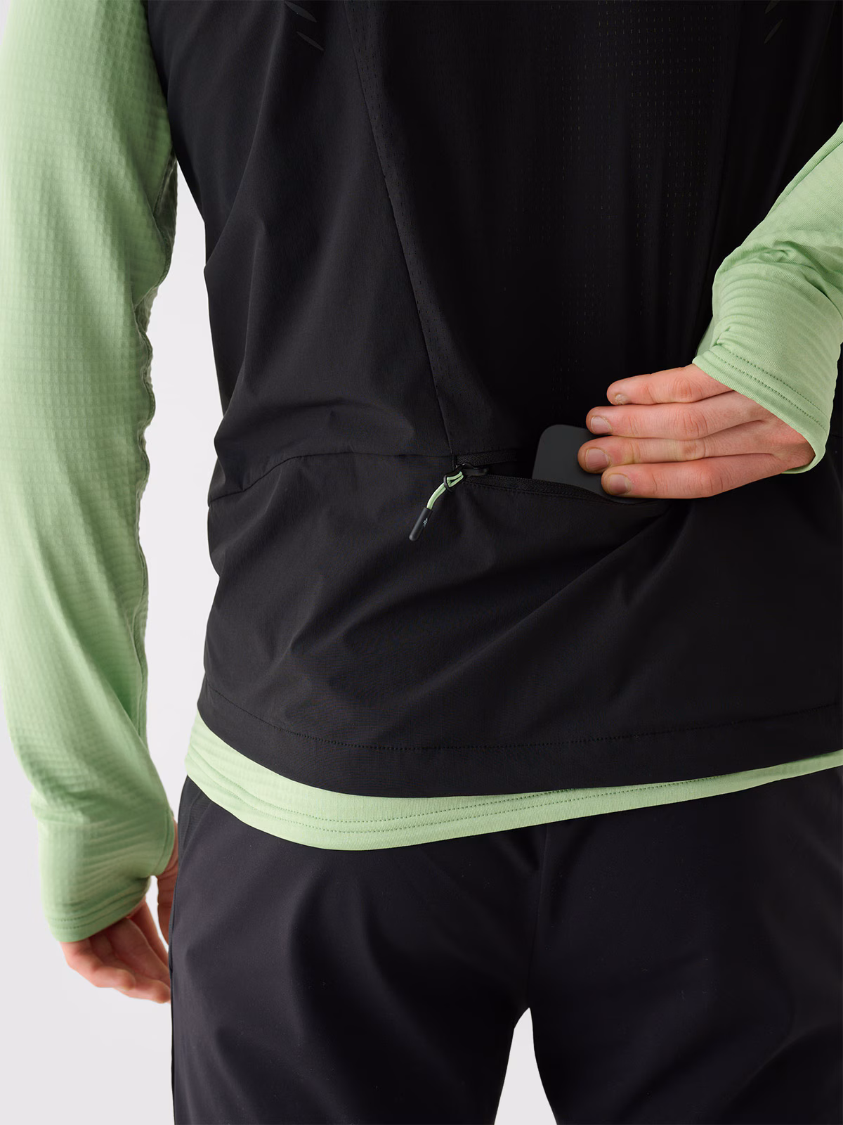 Bezrękawnik do biegania Ultralight męski - czarny