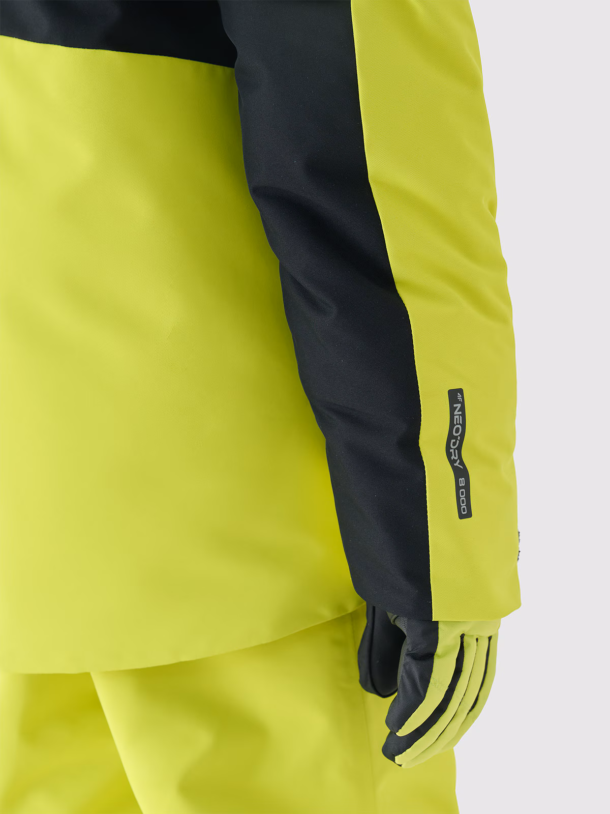 Kurtka narciarska membrana 8000 chłopięca - czarna