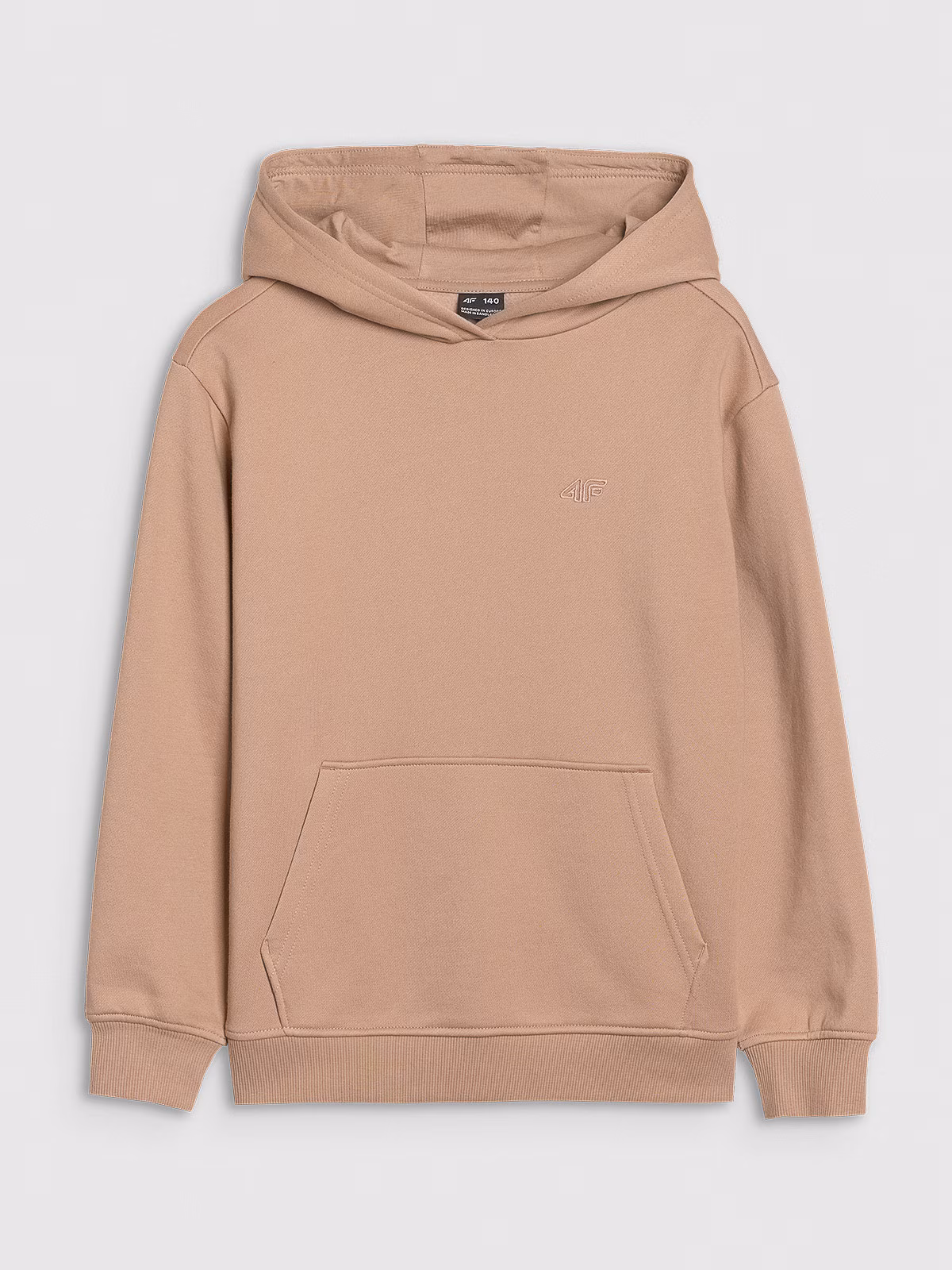 Bluza dresowa nierozpinana z kapturem dziewczęca - fioletowa