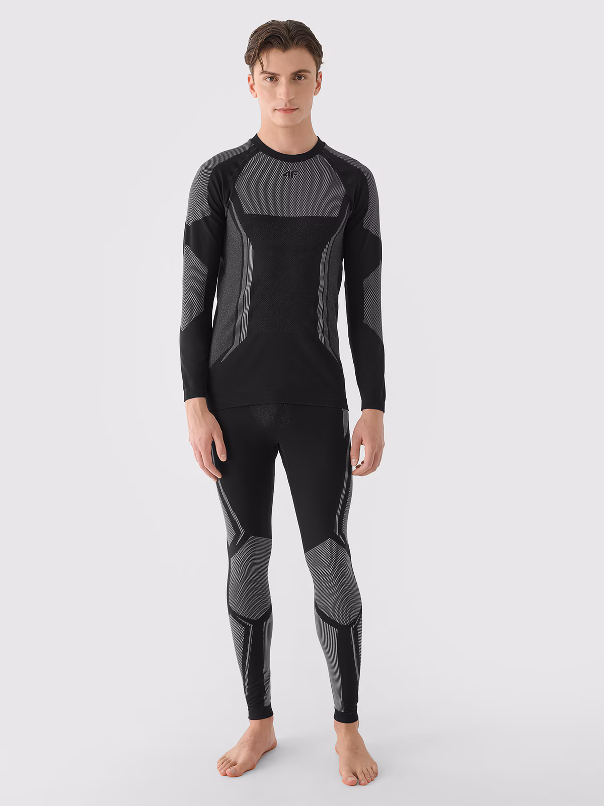 Bielizna termoaktywna bezszwowa (dół) męska - czerwona