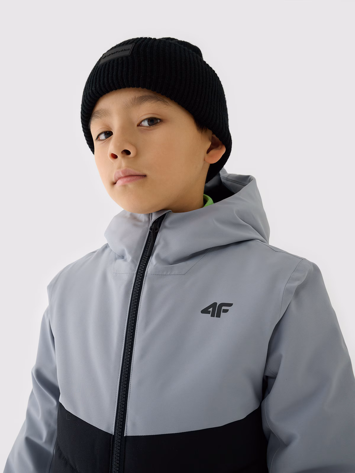 Kurtka narciarska membrana 5000 chłopięca - zielona